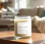 A Lux Candles Wickless Soy Candle, designed for use with candle warmers, featuring a classic candle appearance without a wick.