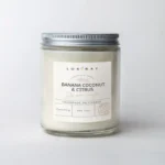 Banana Coconut & Citrus Scented Soy Candle | Lux Candles