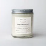 Vanilla Walnut Scented Soy Candle | Lux Candles